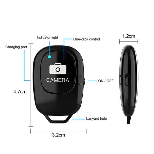 Durable Remote Control Adapter Mini Phone Remote Controller Bluetooth-compatible 5.0 Driver-free