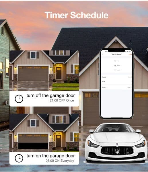 Tuya WiFi Garage Door Opener Module Smart Life Timer Controller Support Alexa Google Home Assistant Yandex Alice Voice Control