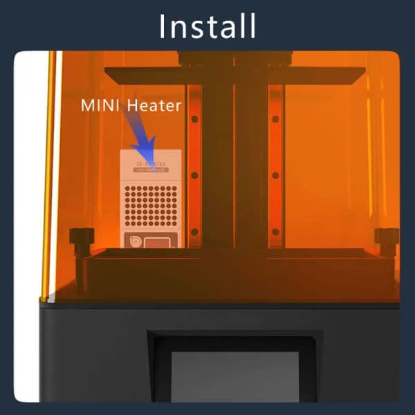 Mini Heater for Resin 3D Printer, 3D Printer Temperature Controller Heating Thermostat Temp Control for LCD DLP 3D Printers