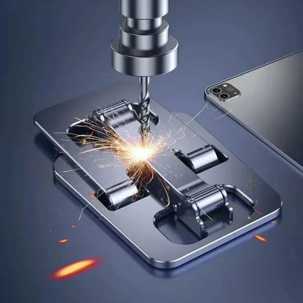 Universal Aluminum Alloy Foldable Desk Phone Holder Mount Stand For iPhone 15 14 Mobile Phone Holder Tablet Desktop 2025 Metal Holder
