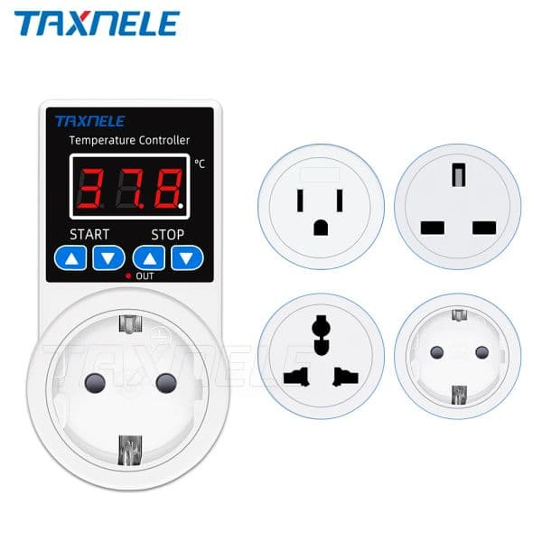 Socket Thermostat Digital Temperature Controller Socket Outlet 110V 220V new NTC Sensor Probe 2025 Heating Cooling EU US UK Plug
