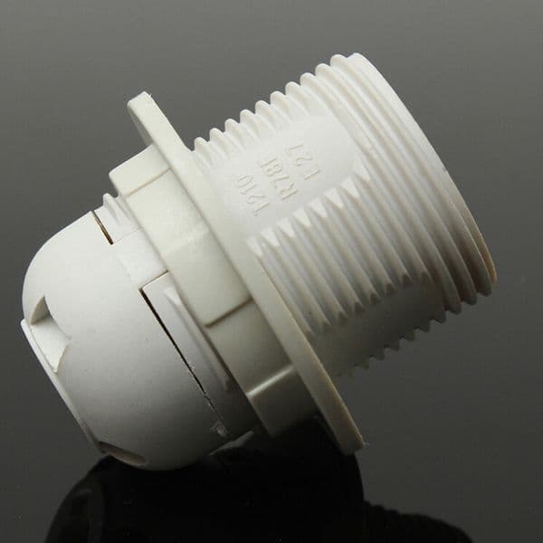 1Pc Screw ES E27 M10 Light Bulb Lamp Holder Pendant Socket Lampshade Collar Lighting Accessories 2 Colors
