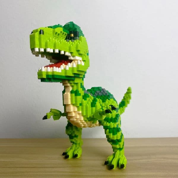Knew Built Dinosaur Tyrannosaurus Rex or Velocira Models Micro Mini new Building Blocks Puzzle Toys Perfect 2025 Gifts Desktop Decoration