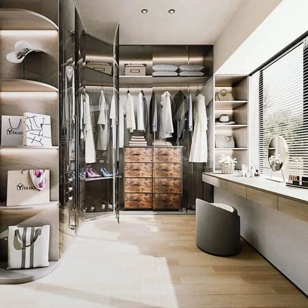 8-Drawer Fabric Dresser, Furniture Storage Tower Cabinet, Organizer for Bedroom, Living Room, Hallway, Closet & Nursery