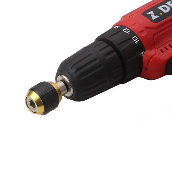 60mm Hexagonal Shank Quick Coupling 1/4 Inner Hex Self-locking Connecting Rod Drill Bit Holder Drill Chuck Adapter Power Tool