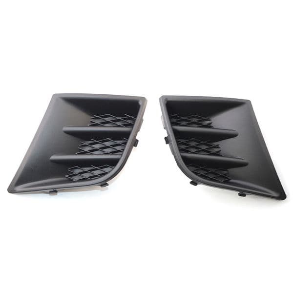 Car Front Left/Right Fog Light Grille Fog Lamp Cover for Peugeot 107 2009-2012 Front Bumper Lamp Grill Frame Cover