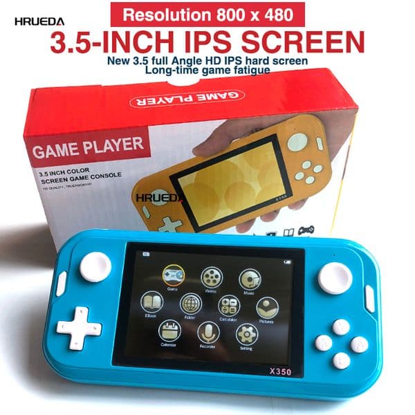 X350 3.5 Inch IPS Screen Handheld Game Player For MD/FC 10 Emulators Retro Video Game Console Mini Pocket Gaming Box Gifts