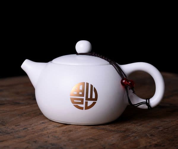Ding Kiln White Matte Ceramic Tea pot,Kung Fu Teapot,Handmade kettle kung fu teapot tea ceremony puer teapot 180ml