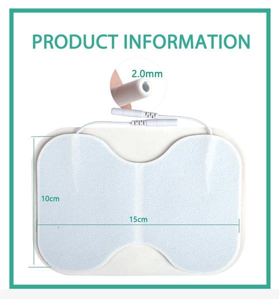Reusable Self-adhesive 2mmpin Electrode Pad Physiotherapy Gel Patch for Back Waist TENS Unit Body Acupuncture Therapy Massager