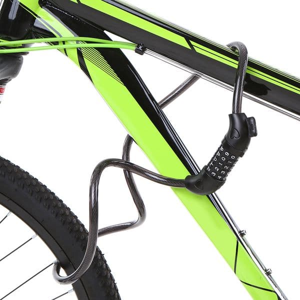 Lixada Bicycle Coded Wire Lock Steel Anti-theft 5-Digit Coded Lock Waterproof Safety Cable Chain Lock for Mtb Bike