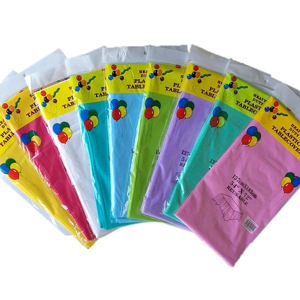 Disposable Plastic Tablecloth, Rectangle 6 x 4.5ft,Table Covers For Parties, Festivals, Bars, Anniversary