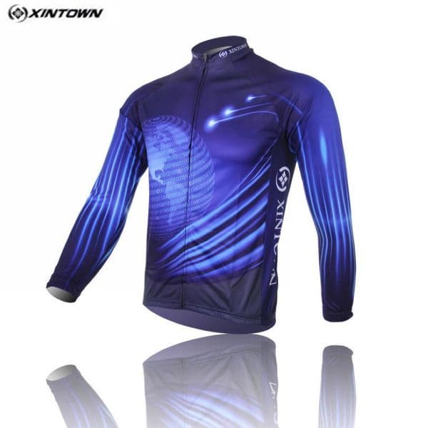 Hot Men Blue Bike Long jersey Pro Team Cycling clothing Riding Top MTB Ropa Ciclismo Wear Maillot Long Sleeve Shirts Digital Age