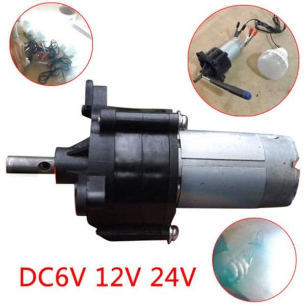 Hand Generator Crank 5-24V Dynamotor Wind Dynamo Hydraulic Test Power Supply Hand Generator 1500mA 20W Silver Miniature 130*35mm