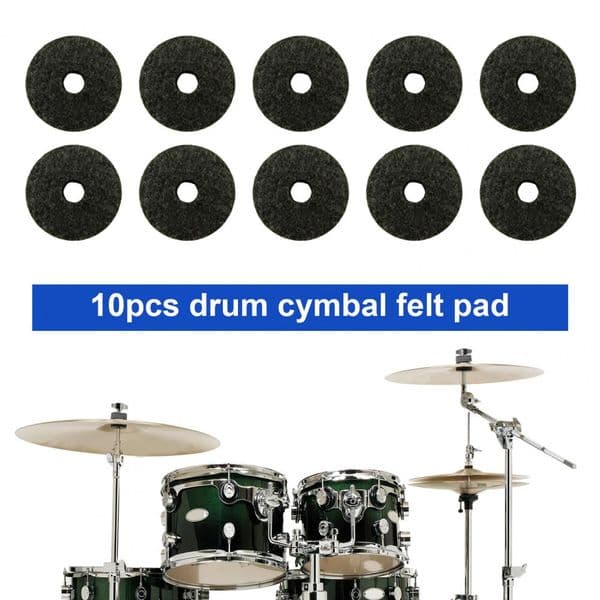 Cymbal Felt Washers Drum Cymbal Washer Replacement Parts Cymbal Felt Mats Useful Cymbal Felt Cushions