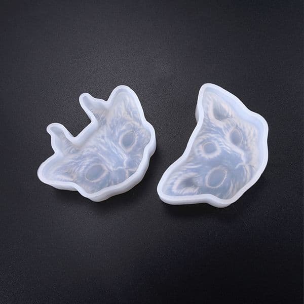 NUBECOM Cats Pattern DIY Crystal Epoxy Mold Handcraft Soap Cat Model Making Tool Silicone Ornament Jewelry Pendant Decor Mould