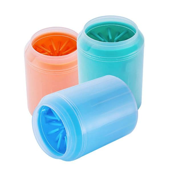 Update New Dog Cleaner Cup Soft Silicone Combs Portable Outdoor Pet Washer Paw Clean Brush Quickly Wash Foot Cleaning Bucket