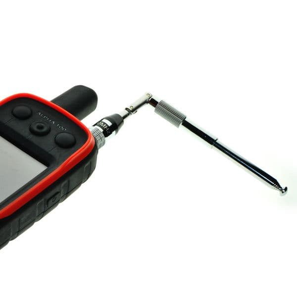 Flexible Extend Foldable Telescopic Antenna + Protect Silicone Rubber Case Cover Skin for Handheld GPS Garmin Alpha 100 Alpah100