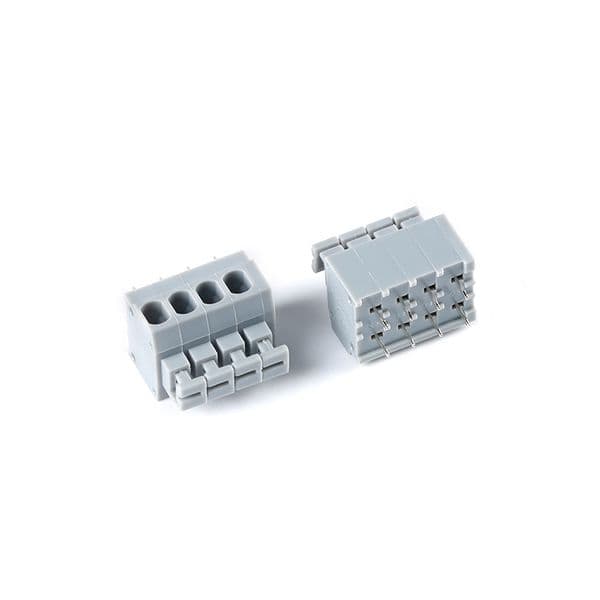 10Pcs Kf235-3.81mm Spring Push Type Terminal Block 2p 3p 4p 5p 6p 8p Screw Free PCB Terminal Block 3.81mm pitch
