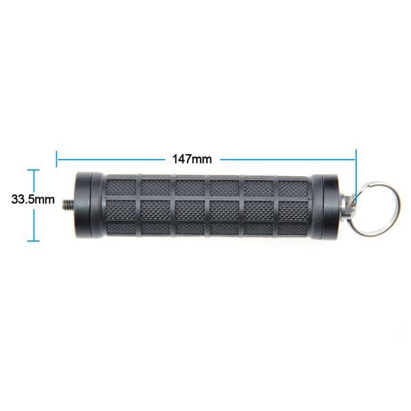 CAMVATE Rubber Handle Grip With 1/4"-20 Split Ring Connecting Screw For Video Light,Tripod,Monopod,Microphone,Monitor Mounting