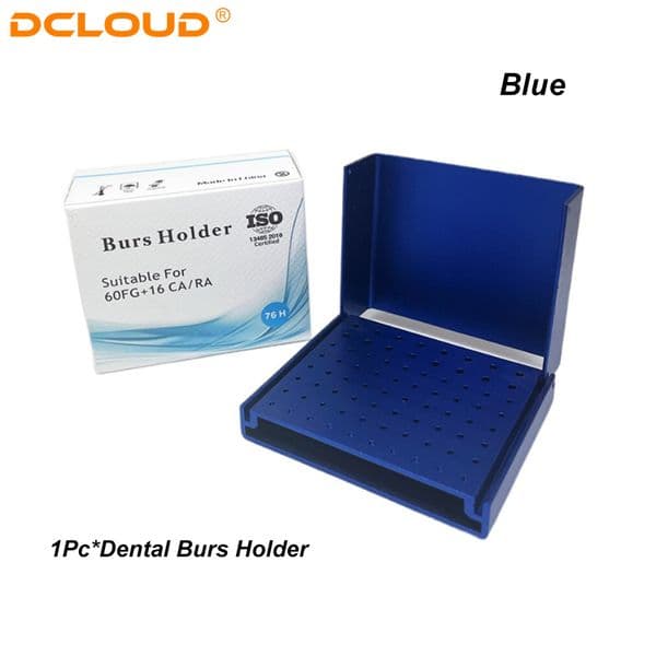 76 Holes Aluminium Dental Burs Holder Endo Box Cleaning Stand Autoclave Sterilizer High/Low Speed Organizer Dentistry Products