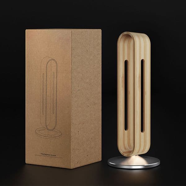 Bamboo Wood Headphone Stand Gaming Headset Stand Earphone Display Rack Bracket