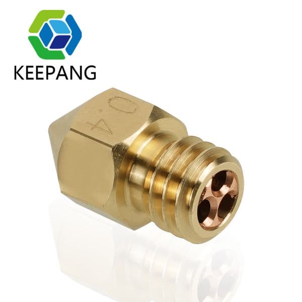 Kee Pang 1pcs Clone CHT MK8 Brass Nozzle 0.4mm High Flow Print Heand 1.75mm Filament 3D Printer Nozzle for Ender 3