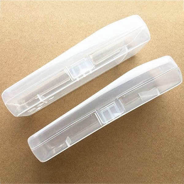 Portable Transparent Plastic Box Men Shaver Storage Box Universal Container Handle Box Shaving Machine Storage Bathroom Supplies