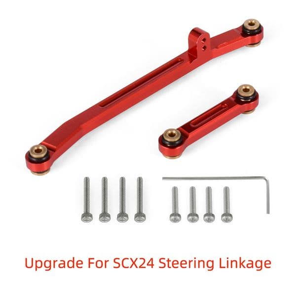 Metal Servo Steering Linkage Link Rod for Emax ES08MAII Servo Axial SCX24 Upgrades Parts 1/24 RC Crawler Car Truck Accessories