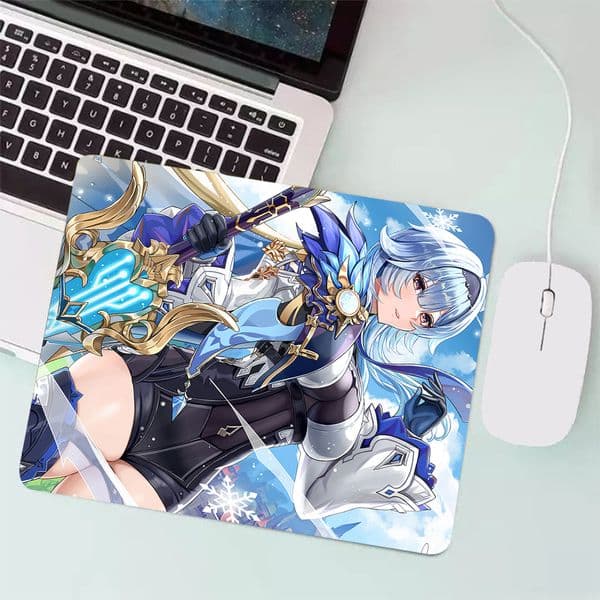 Genshin Impact Eula Small Gaming Mouse Pad PC Gamer Keyboard Mousepad Computer Mouse Mat Laptop Carpet Anime Mause pad Desk Mat