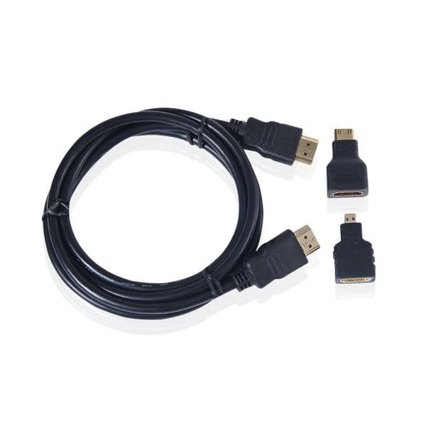 Mini HDTV Adapter Micro HDTV Connector Cable 3 In1 1M 1.5 Meters HD High Quality Compatible Suitable For PS3 HDTV DVD XBOX