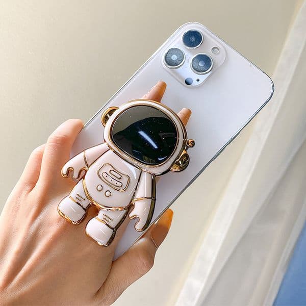 Cute 3D Spaceman Astronaut Phone Stand Holder For 2025 iPhone Samsung Huawei Xiaomi Redmi Finger Bracket