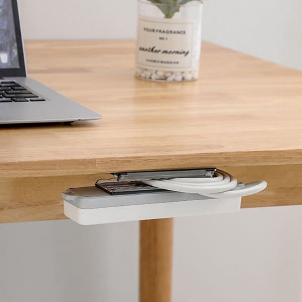 Self Adhesive Desktop Socket Fixer Cable Organizer Power Strip Router Remote Control Storage Rack Home Holder