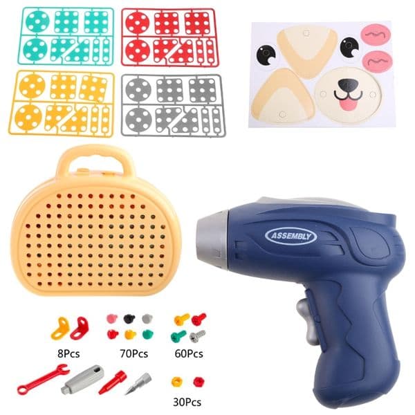2024 New DIY Workbench Toolbox Toy Educational Toy Puzzle Brain Developmental Pegged Board Desk Toy Busyboard Toy for Toddlers