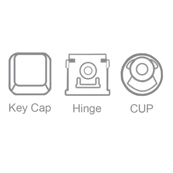 Replacement Keycap Key Hinge For Samsung Galaxy Book Flex NP950 NP950QCG NT950QCG Laptop Keyboard KEY & Clips