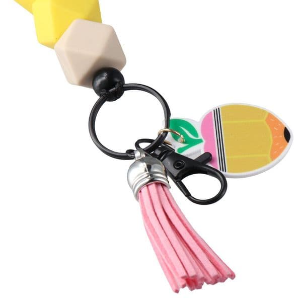 Lanyards Key chain New Silicone Rubber Badge Reel Id Card Holder Office