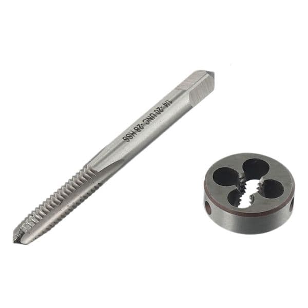 Aluminum Tap Die For Muzzle Work Die Set High Speed Steel Machine R1/4 Right Hand Thread Tap "-20 1/4"-20UNC