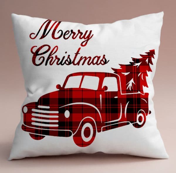 Christmas Cushion Cover 45x45cm Plaid Antler Pillow Case Decorative Throw Pillow Cover For Sofa Bed