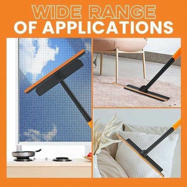 3 in 1 Long Handle Window Cleaning Brush Glass Wiper for Bathroom Mirror Adjustable Window Cleaner Squeegee Wiper Cleaning Tool