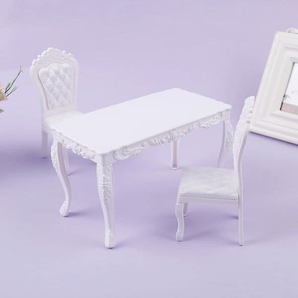 1PC Dollhouse 1:6 Kitchen Furniture Accessories Dining Table Chair Computer Office Desk Chair For Doll House Decor Kids Toys