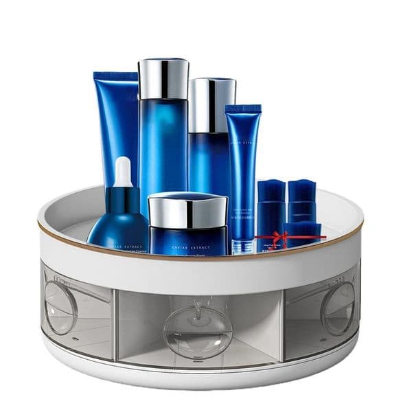 Kitchen Turntable Quietly Rotatable Cylindrical Turnable Kitchen Utensils For Cosmetics Beverages Toiletries Tissues Skincare