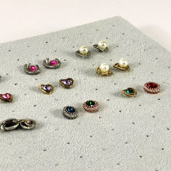 216 Holes Earrings Display Pad Studs Earrings Storage Jewelry Tray Inner Jewelry Box Insert Pad DIY Sponge Mat 33.5*22.5*1cm