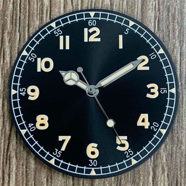 33.5mm Watch Dial + Watch Hands for NH35/NH36/4R/7S Movement Modified Part Green Luminous Dials Watches Accessories