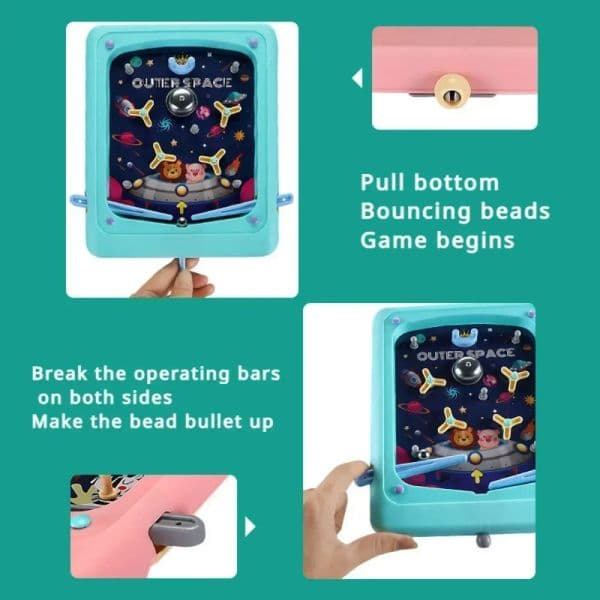 Kids Desktop Pinball Game Machine Desktop Battle Pinball Game Parent-Child Interactive Games Children Table Shooting Board Game