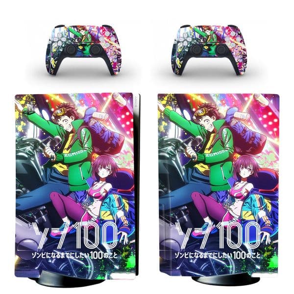 Zom 100 Bucket List of the Dead PS5 Disc Skin Sticker Protector Decal Cover for Console Controller PS5 Disk Skin Sticker Vinyl