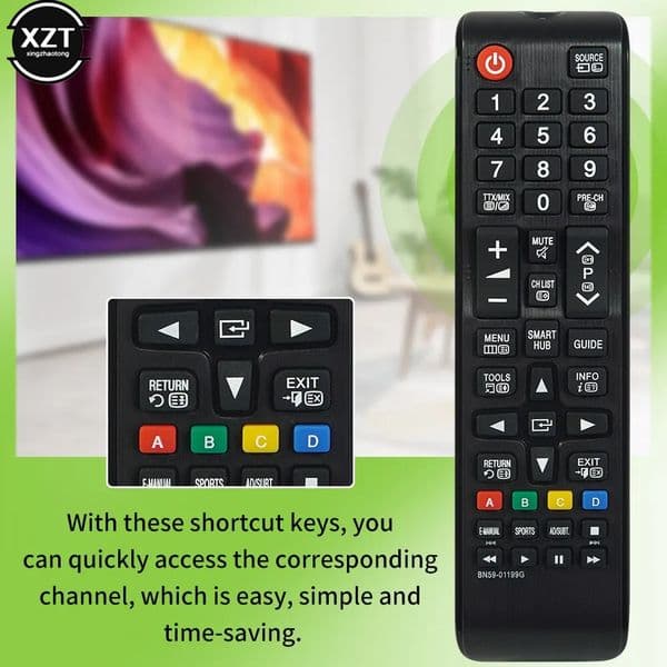 BN59-01199G Remote Control For Samsung TV UE43JU6000 UE48J5200 UE32J5205 UE32J5250 UE32J5270 UE55JU6072 UA32J4303 Fernbedienung