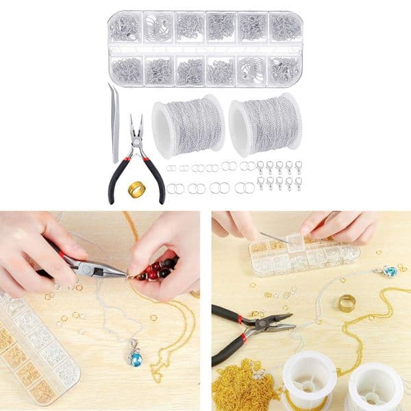 1000Pcs Open Jump Rings for Jewelry Making DIY Necklace Keychain Earrings