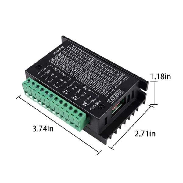 TB6600 Stepper Motor Driver 4A 9~42V TTL 32 Micro-Step CNC 1 Axis NEW 2 or 4 Phase of Stepper Moto 42, 57, 86