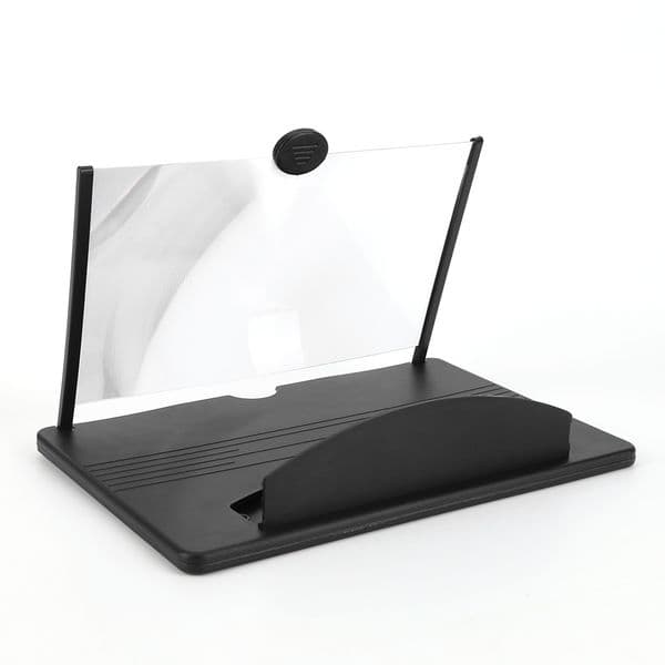 Mobile Phone Screen Magnifier Portable 12 Inch 3D Mobile Phone Screen Magnifier Universal Holder for iPhone Android Smartphones