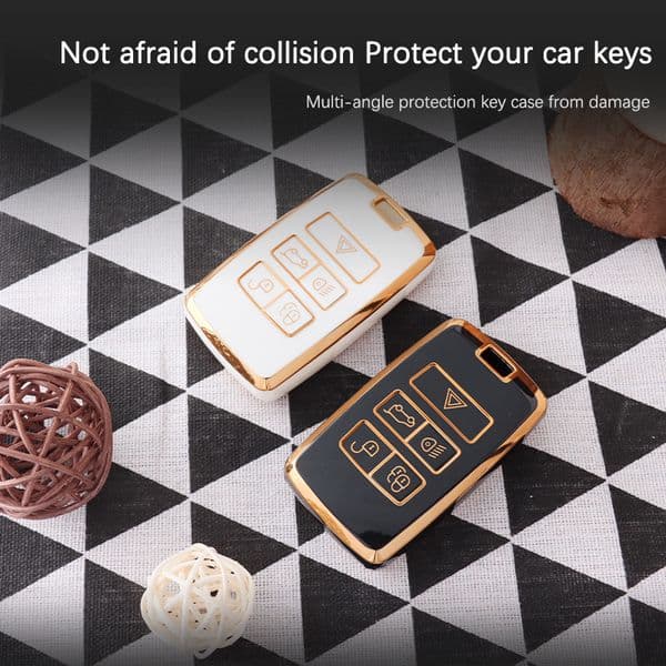 Soft TPU Car Key Case for Land Rover Range Rover Sport Evoque Velar Discovery 5 Jaguar XE XF E-Pace F-Pace A9 A8 X8 XJ XFL XJL