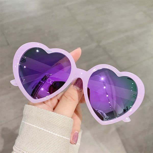 Polarized Heart Sunglasses for Women Heart-shaped Sun Glasses Trendy Love Glasses Party Beach Shades Funny Party Sun Glasses 3de42